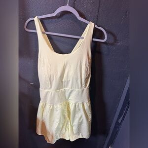 Avia Vibrant Lime Green Active Romper With Pocket NWOT